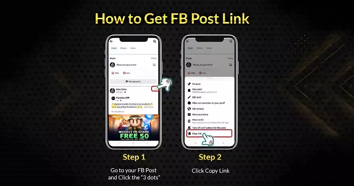 Panaloko Weekly Facebook Share Bonus 50₱