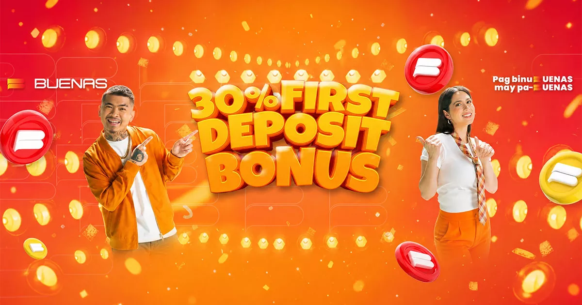 Buenas 30% First Deposit Bonus
