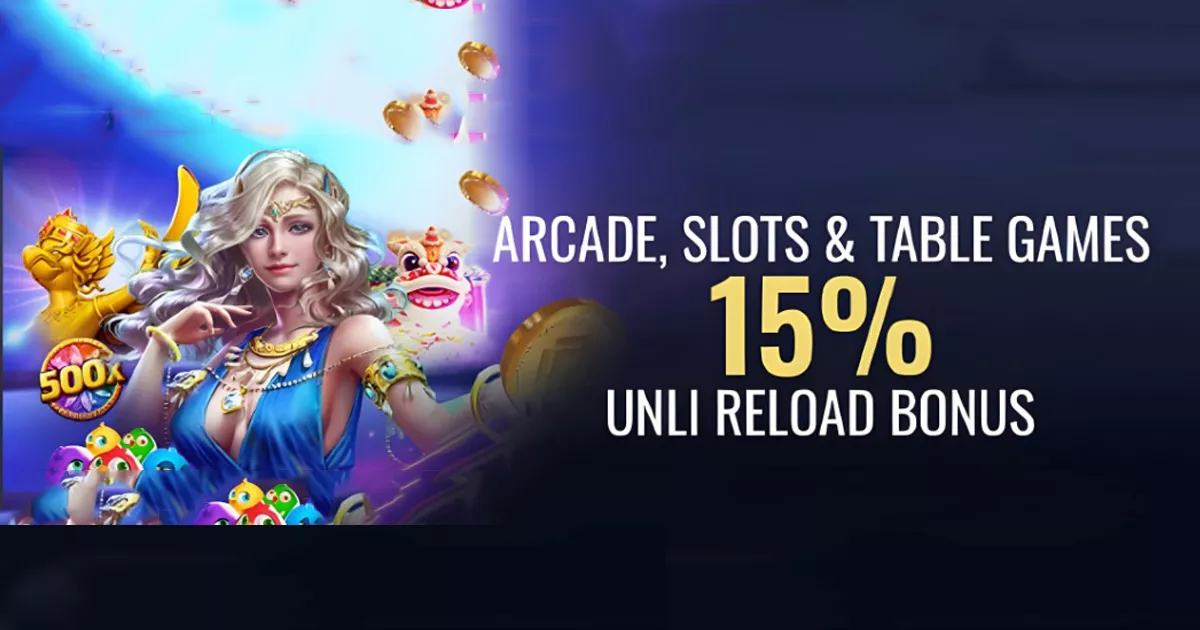 MCW Deposit Bonus Unlimited 15% with Arcade, Slots & Table Games