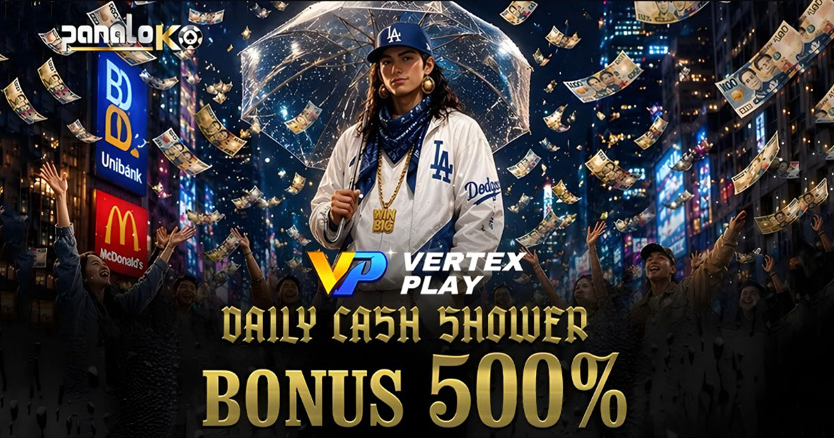 Panaloko Daily Cash Shower Deposit Bonus 500%